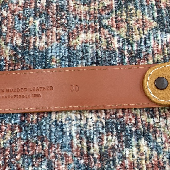 J. Hillburn Suede Leather Belt - Picture 4 of 4